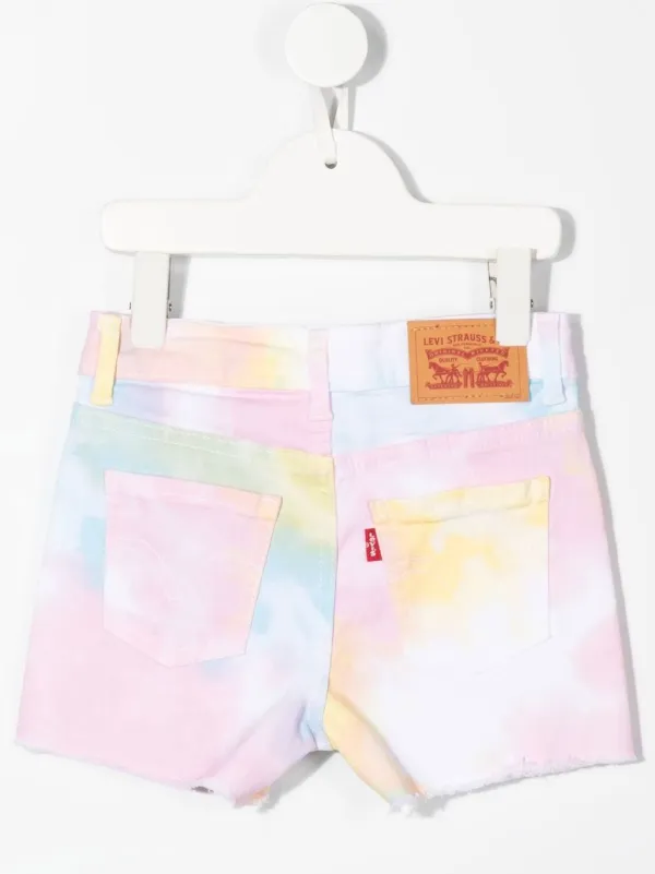 Levi's Kids tie-dye Denim Shorts - Farfetch