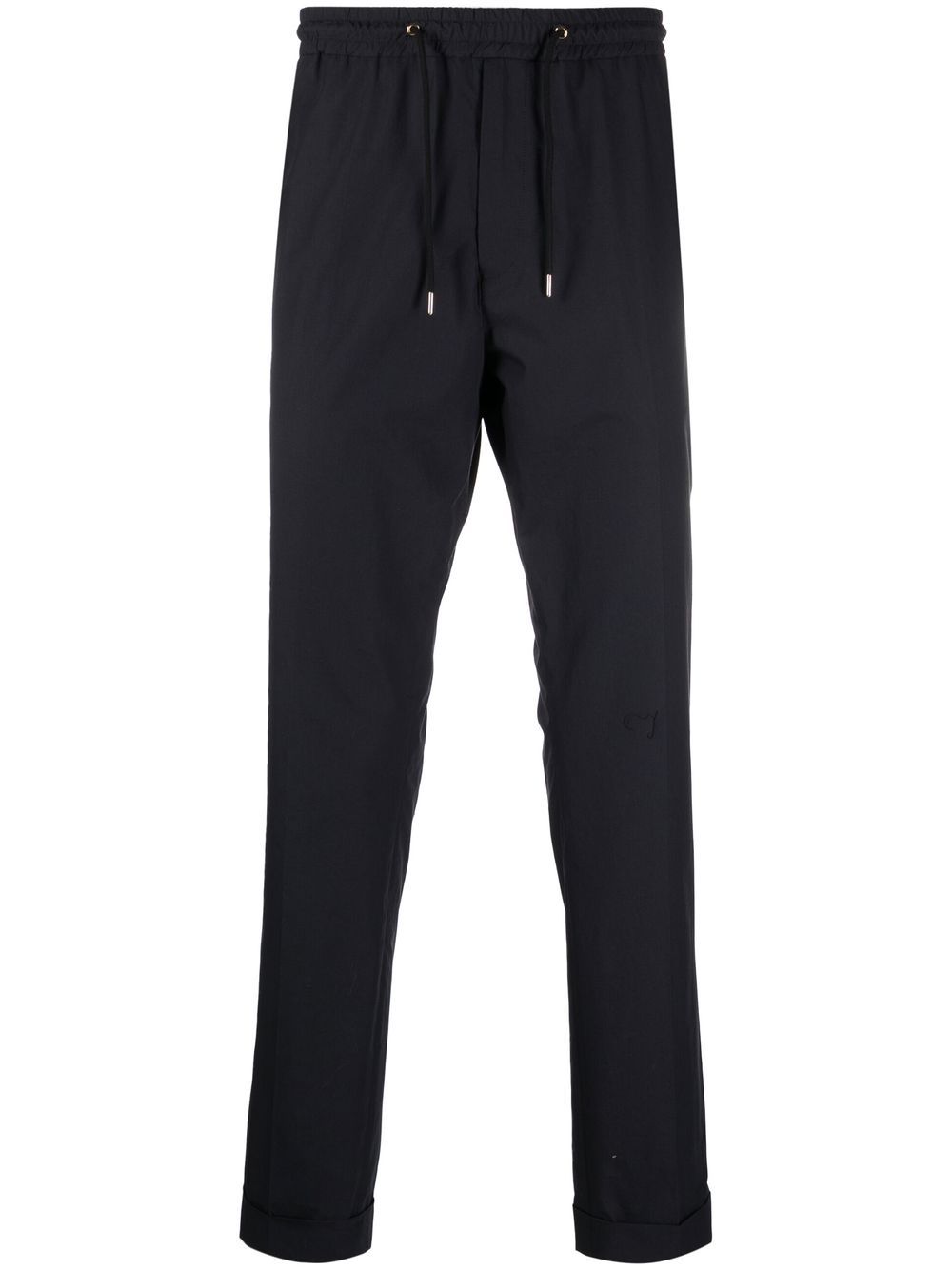 Paul Smith Drawstring Tailored Trousers In Blue