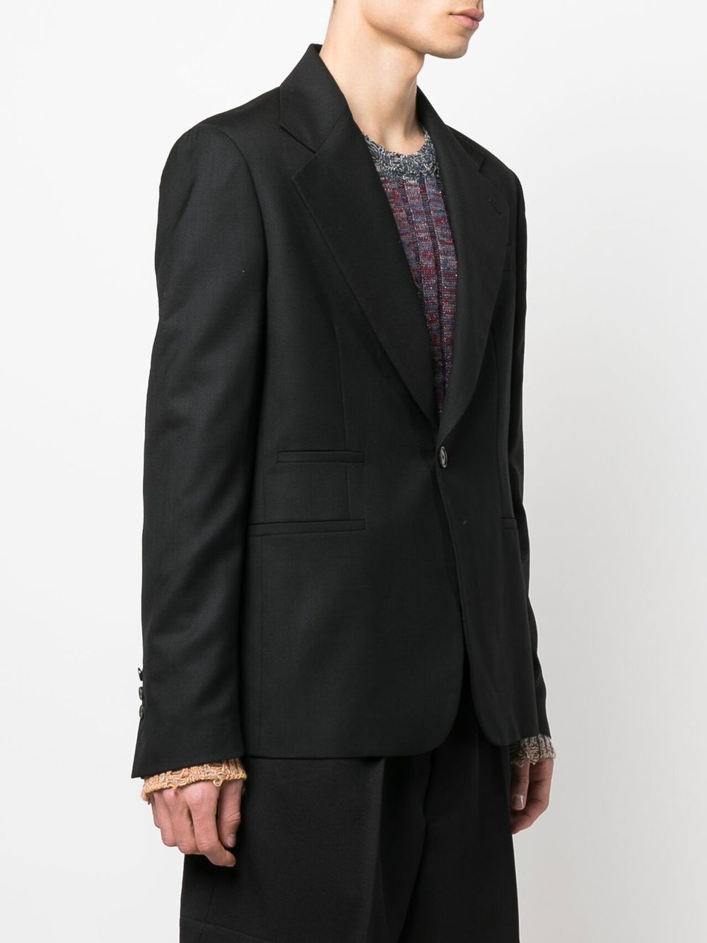 Shop Vivienne Westwood Single-breasted Wool Blazer In Black