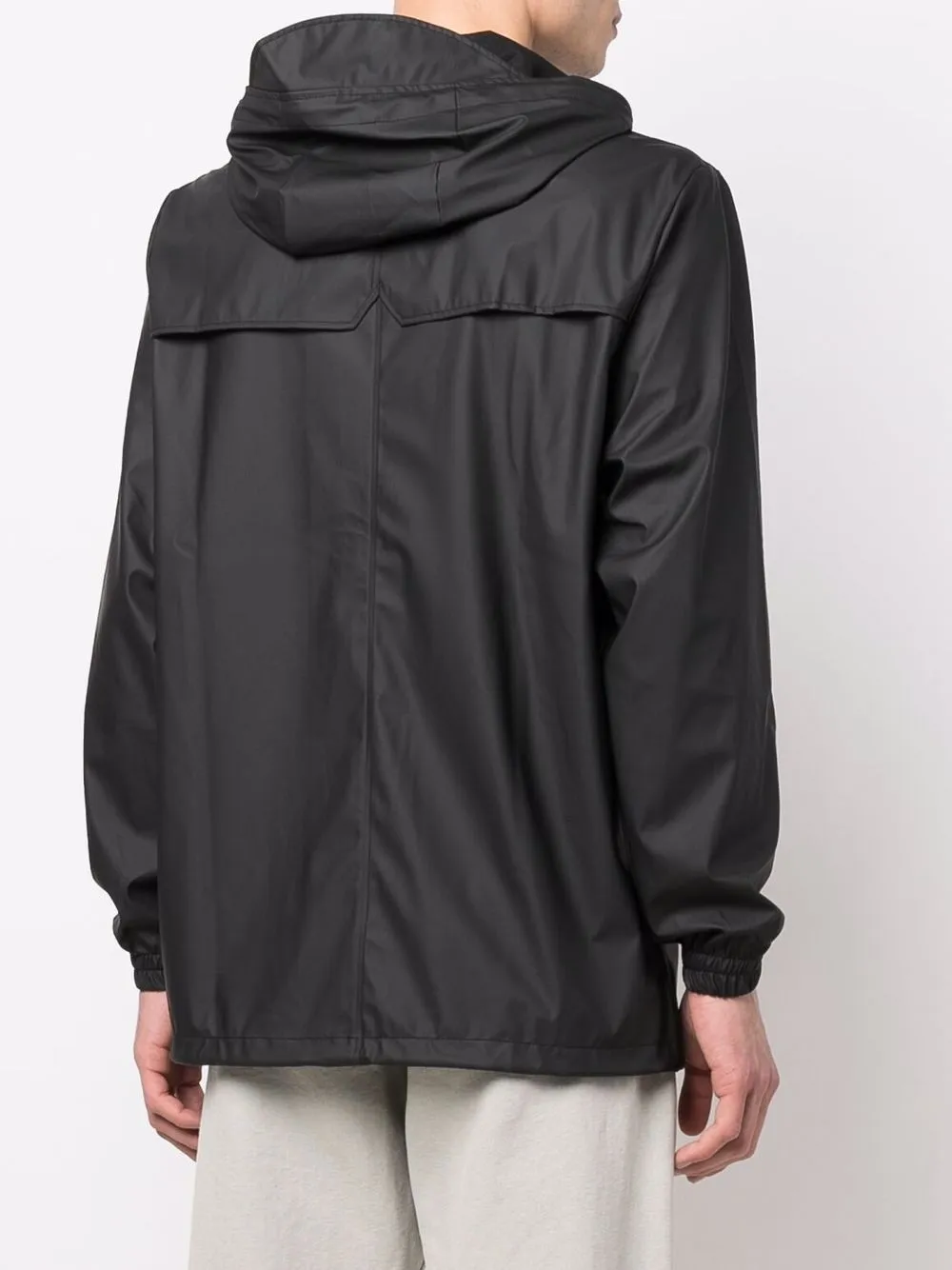 Rains breaker hotsell jacket black
