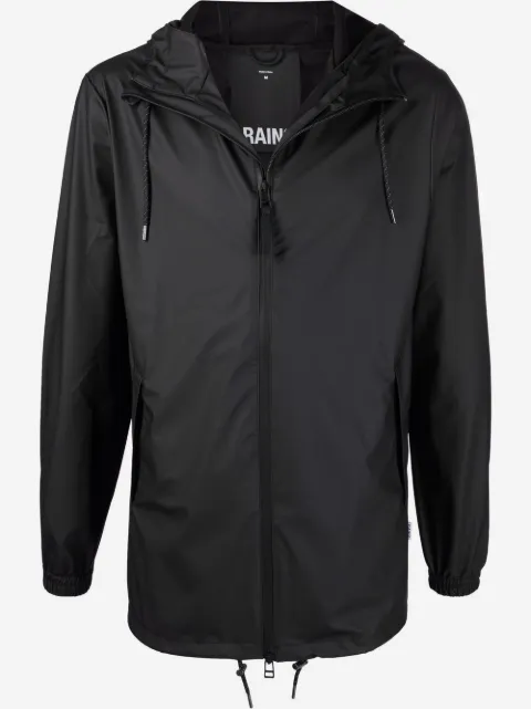 Rains drawstring hooded jacket