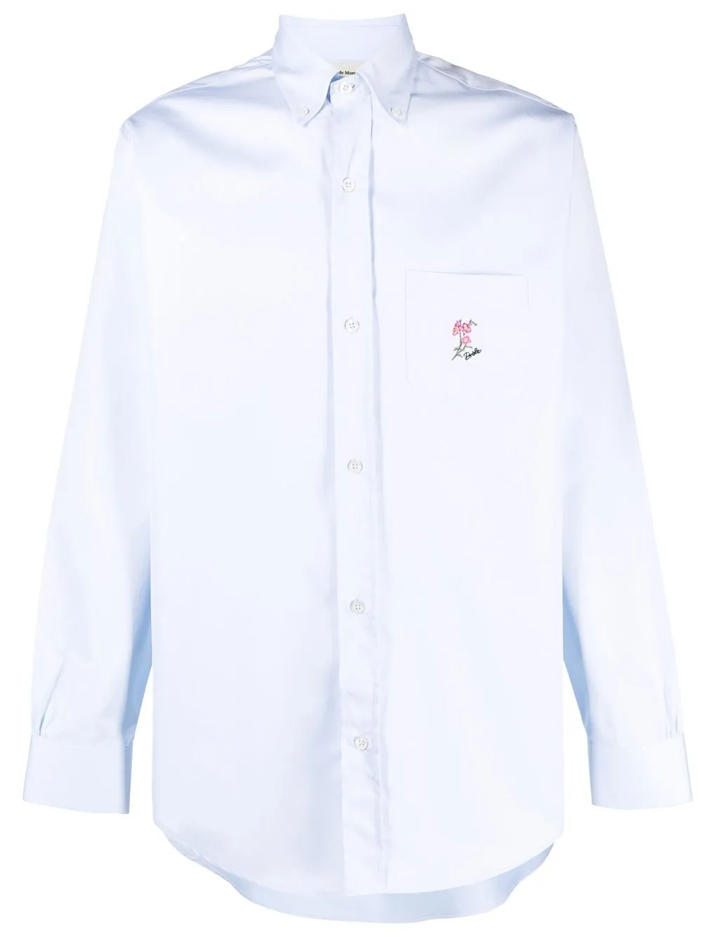

Drôle De Monsieur camisa con logo bordado - Azul