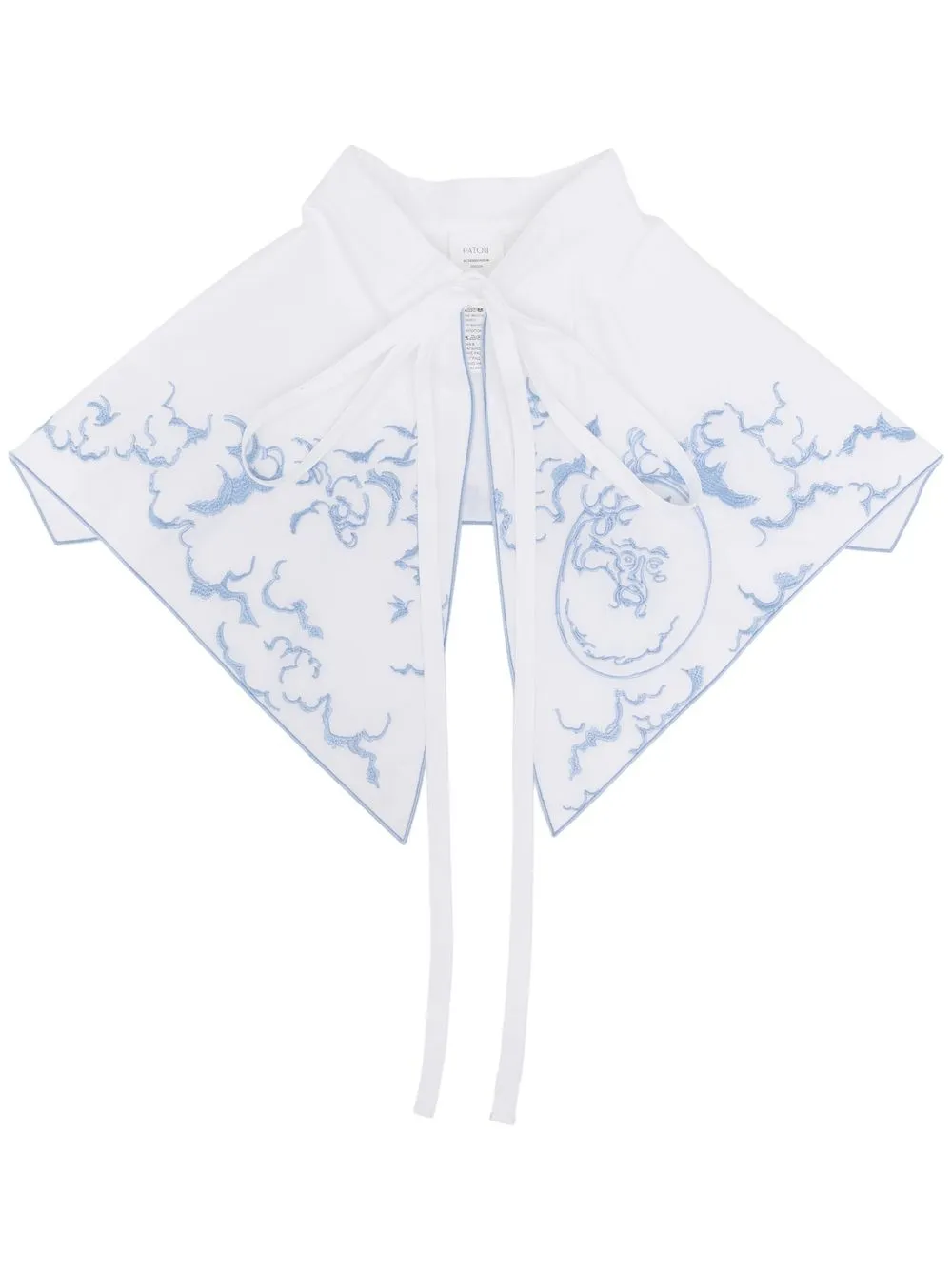 

Patou embroidered collar - White