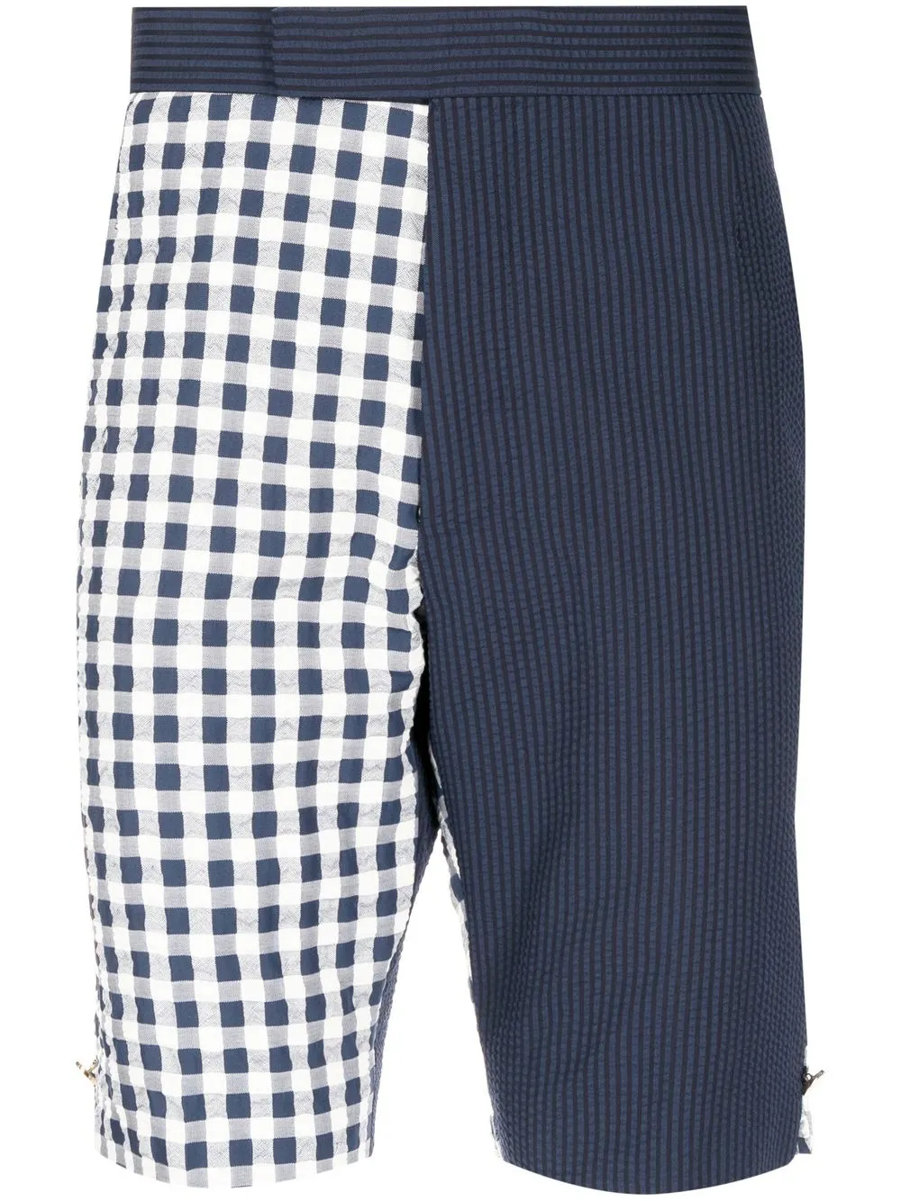 

Thom Browne shorts con estampado de cuadros gingham - Azul