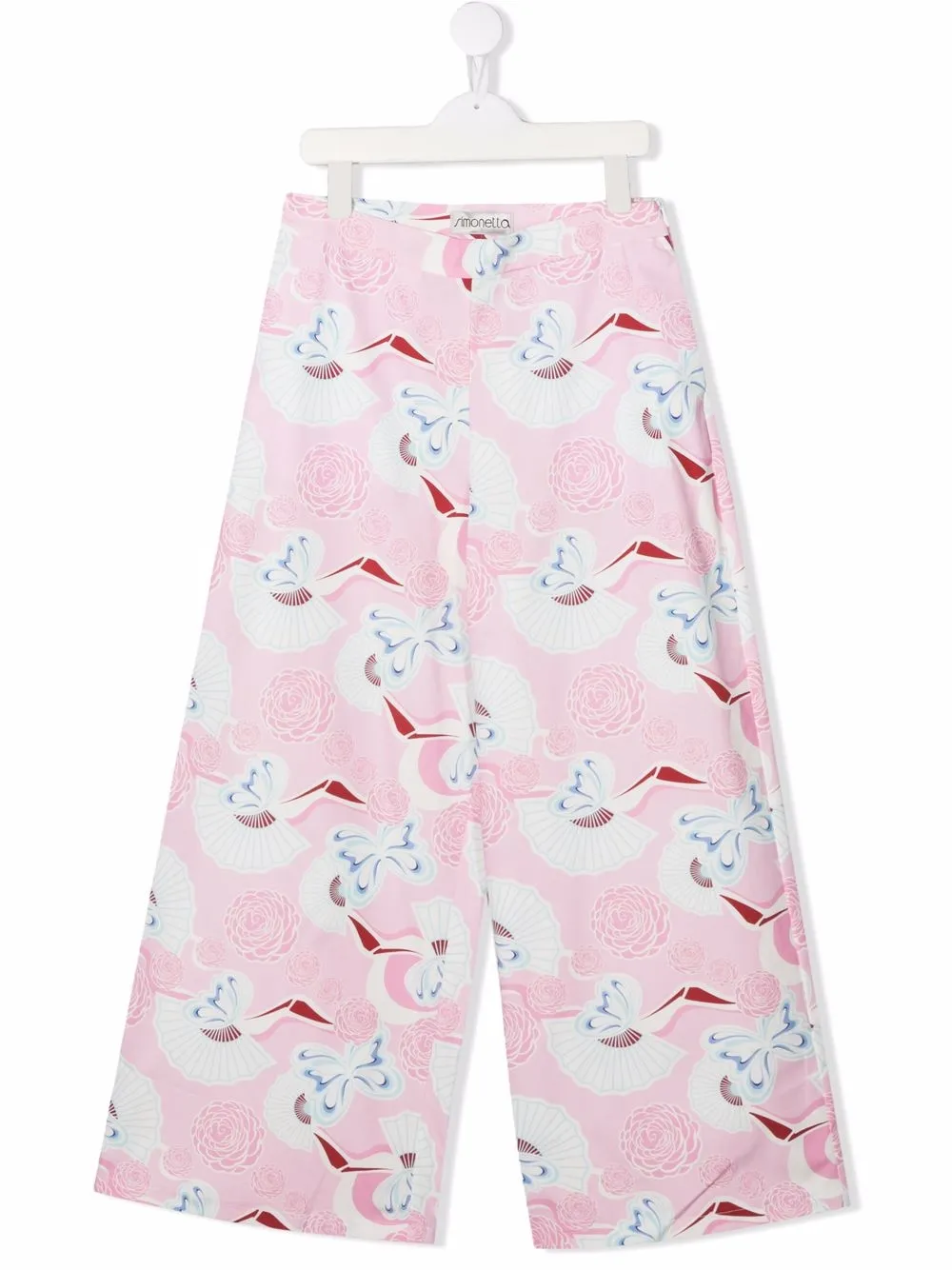 

Simonetta pantalones anchos con estampado gráfico - Rosado