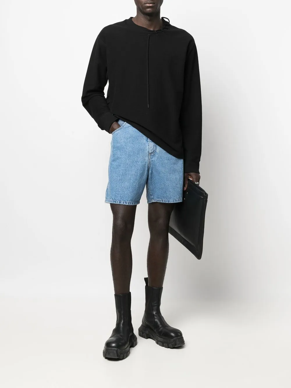Balmain shorts rectos de mezclilla | Shorts de mezclilla | Image 2