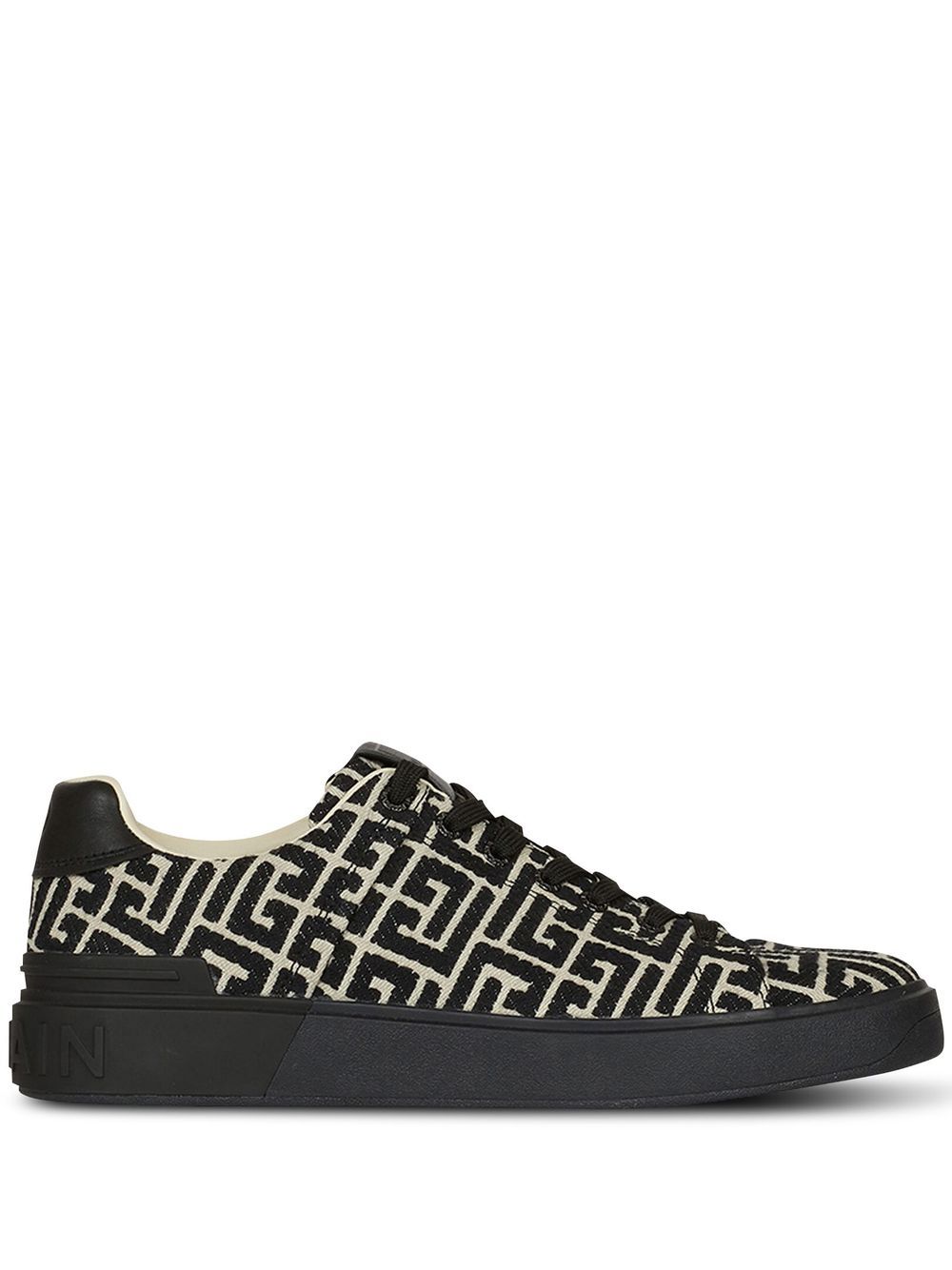 

Balmain tenis B-Court con monograma - Negro