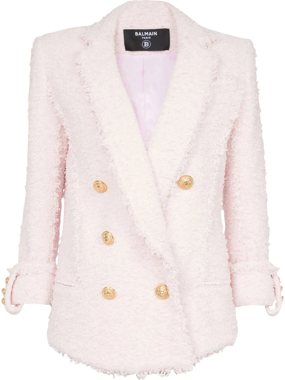 

Balmain blazer con doble botonadura - Rosado