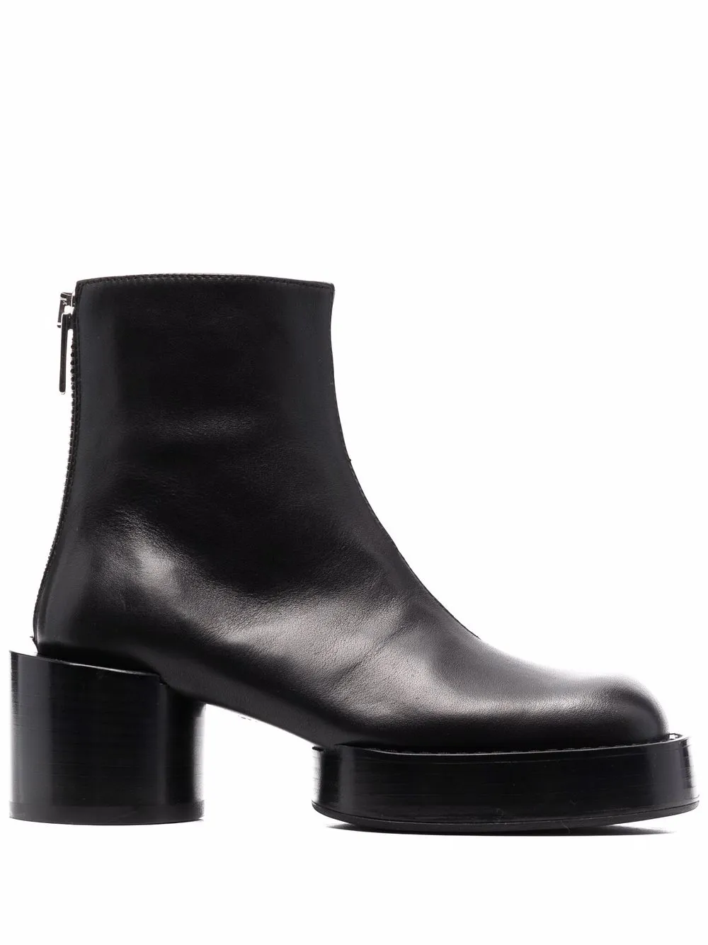

MM6 Maison Margiela platform leather ankle boots - Black