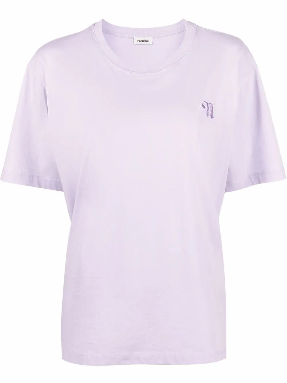 

Nanushka playera con logo bordado - Morado