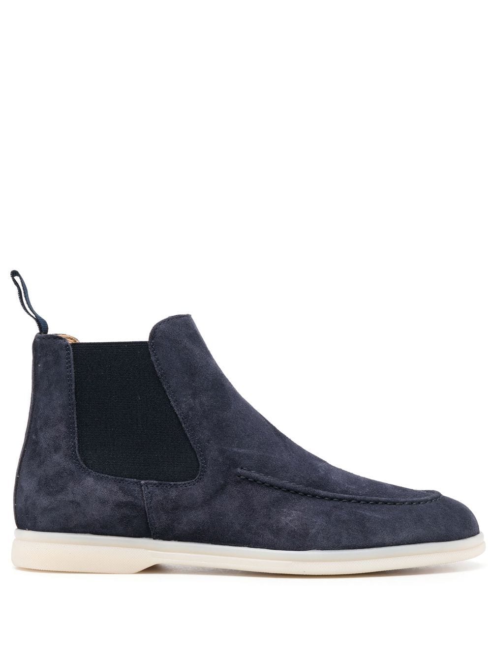 Shop Scarosso Eugenia Suede Ankle Boots In Blau