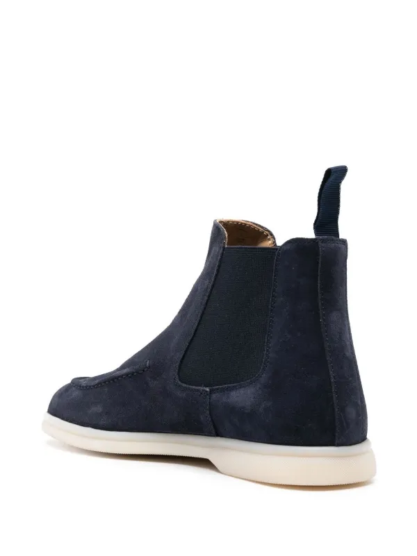 ショートブーツ・ブーティ SCAROSSO SS22 Eugenia Blu Scamosciata (EUGENIACHELBLUSUED) Scarosso Eugenia Suede Chelsea Boots | Blue | FARFETCH UK
