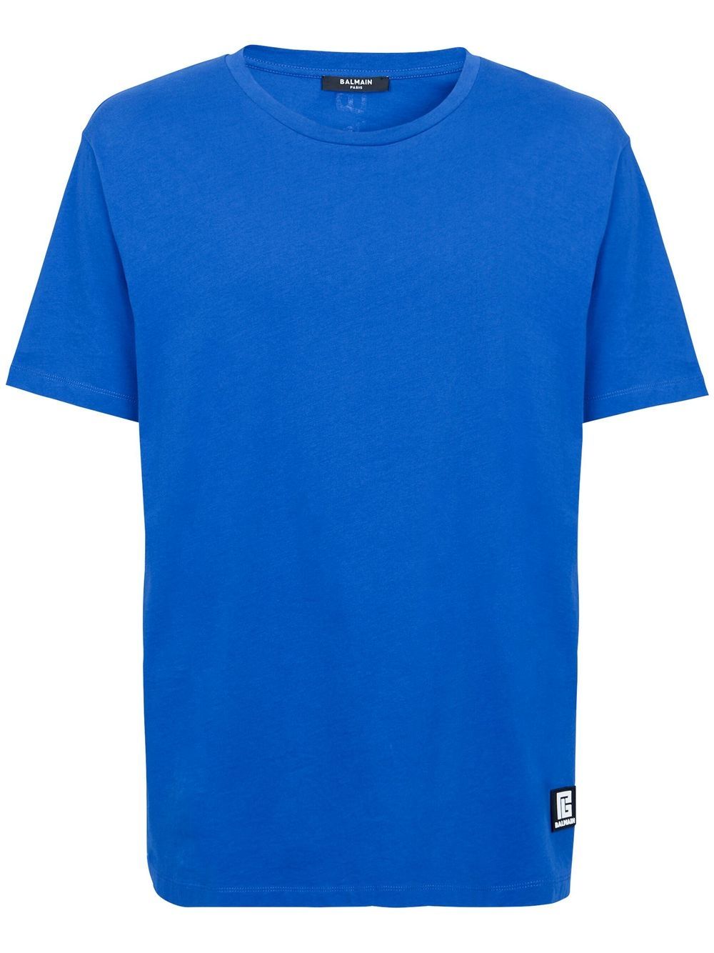 

Balmain logo-patch cotton T-shirt - Blue