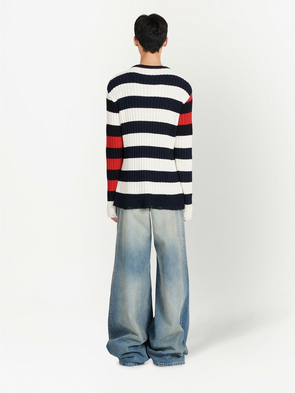 Affordable Balmain striped pattern jumper Men