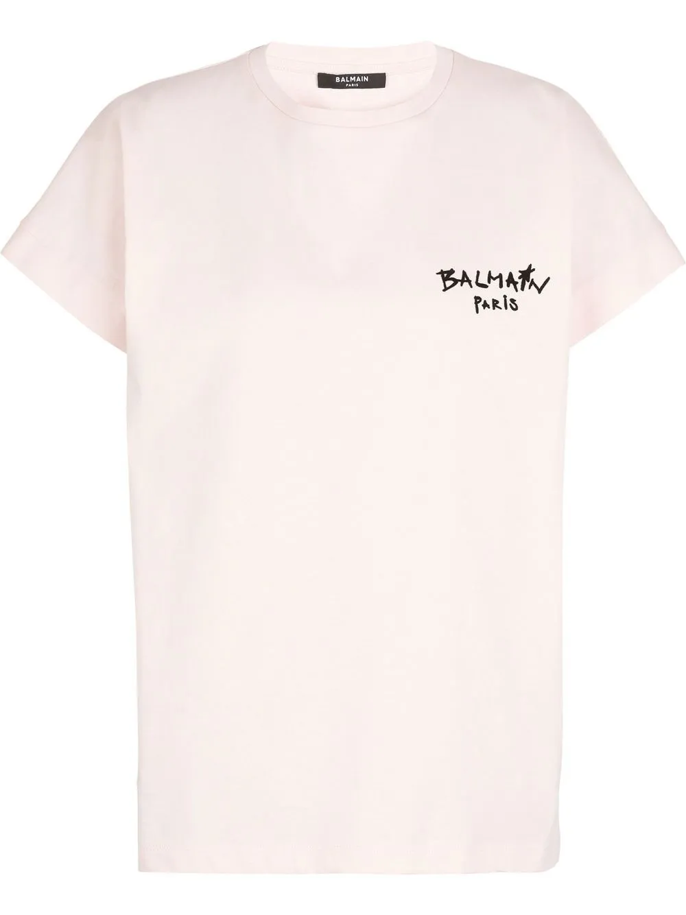 

Balmain playera con logo estampado - Rosado