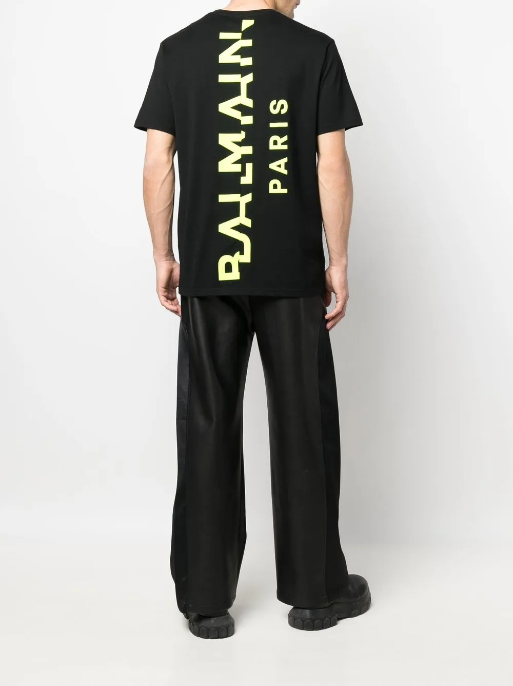 Balmain T-shirt met logoprint - Zwart
