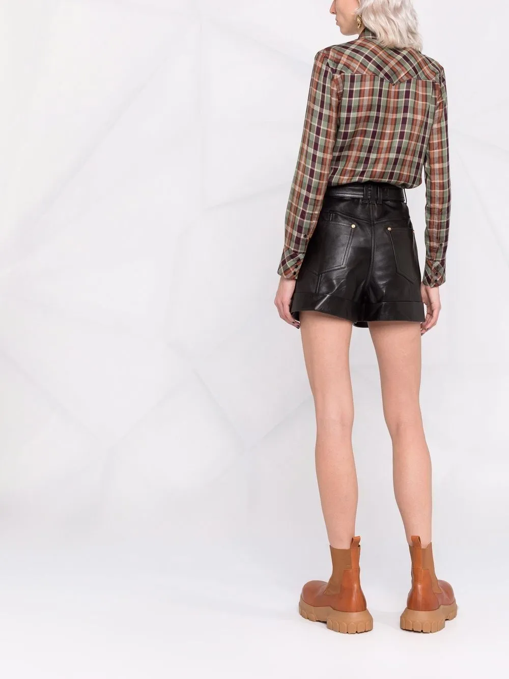 Kooples leather sale shorts