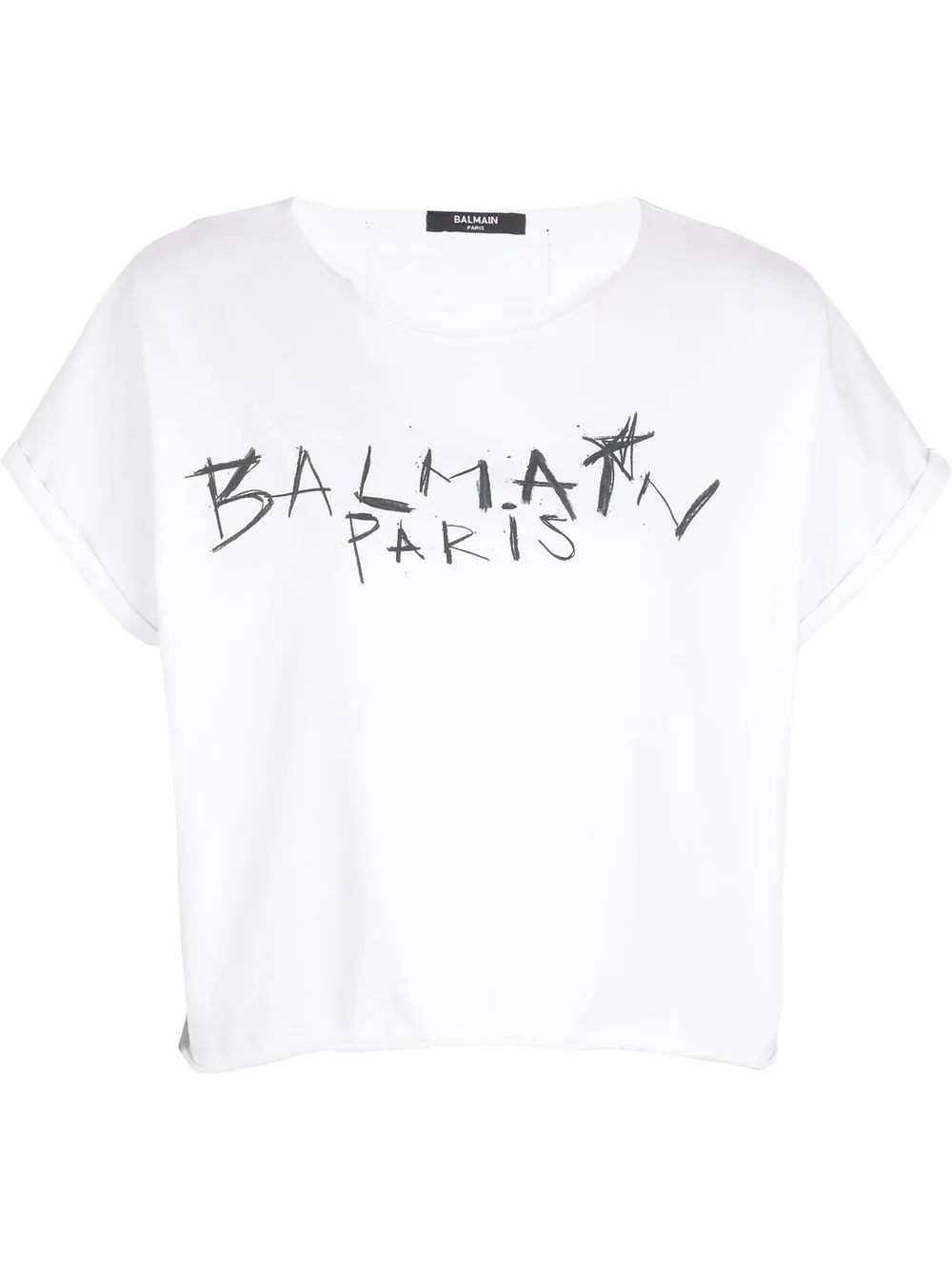 

Balmain logo print T-shirt - White