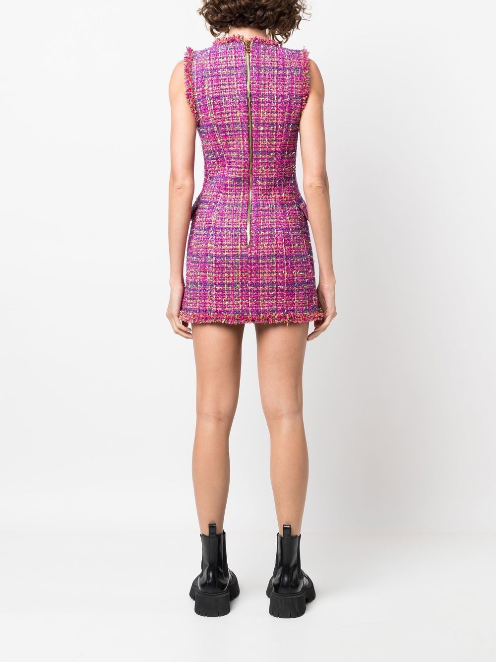 balmain tweed kleid