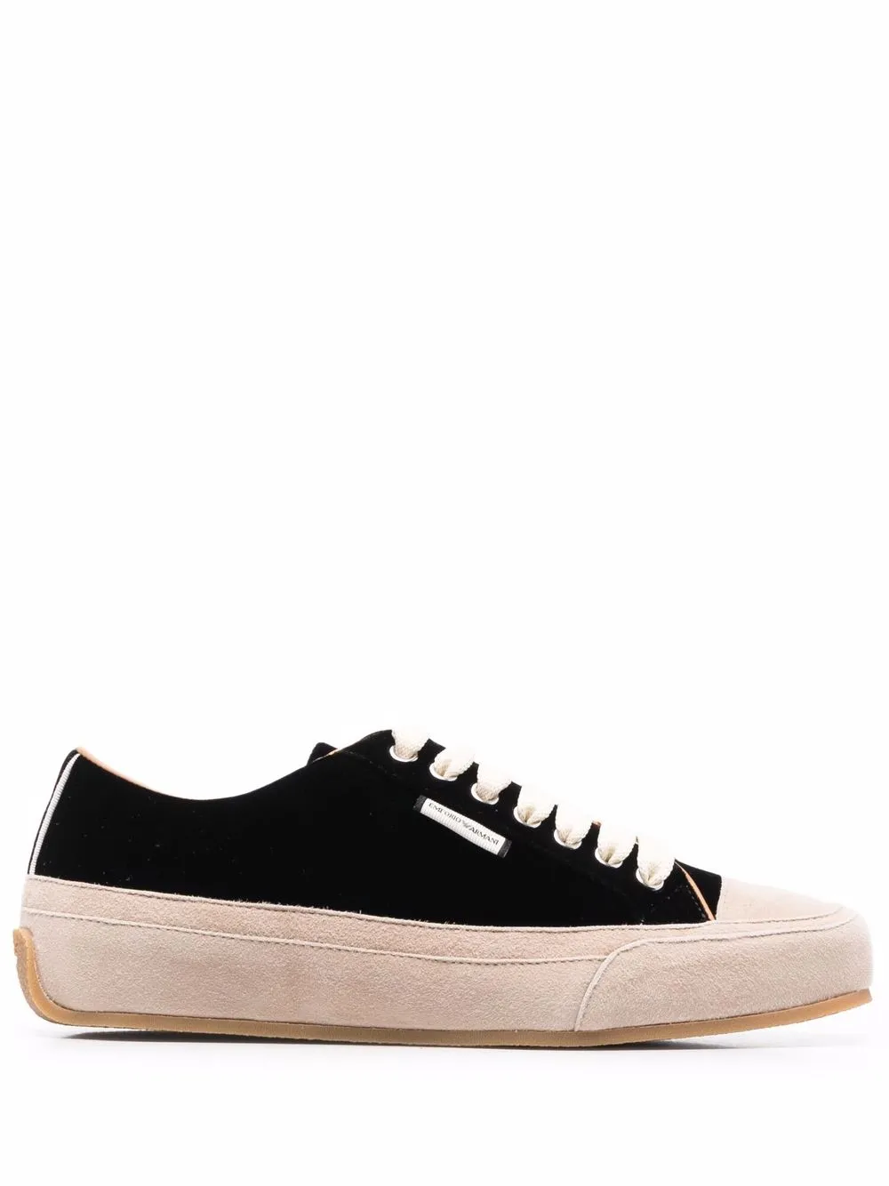 

Emporio Armani low lace-up sneakers - Black