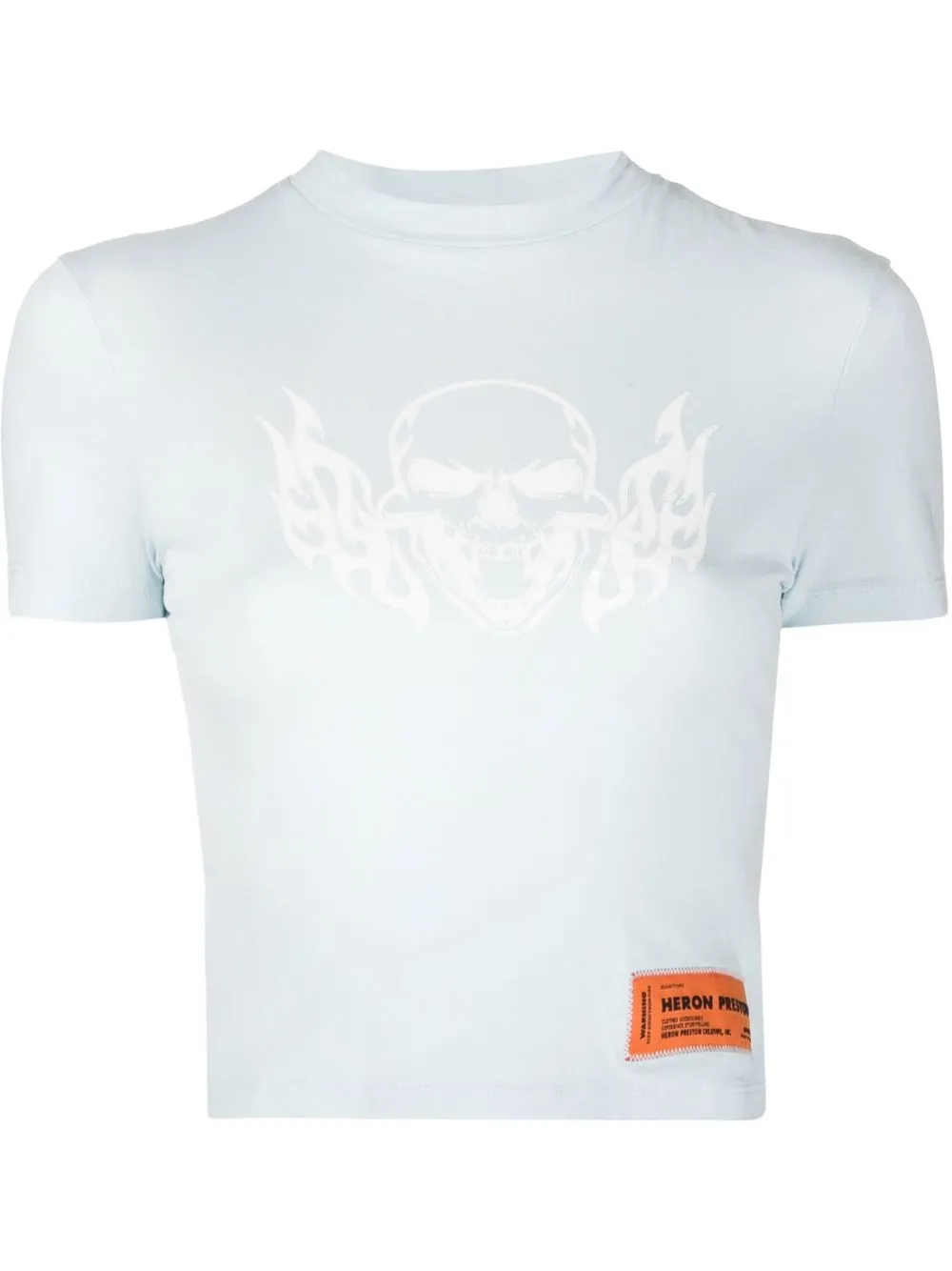 

Heron Preston playera corta con calavera estampada - Azul