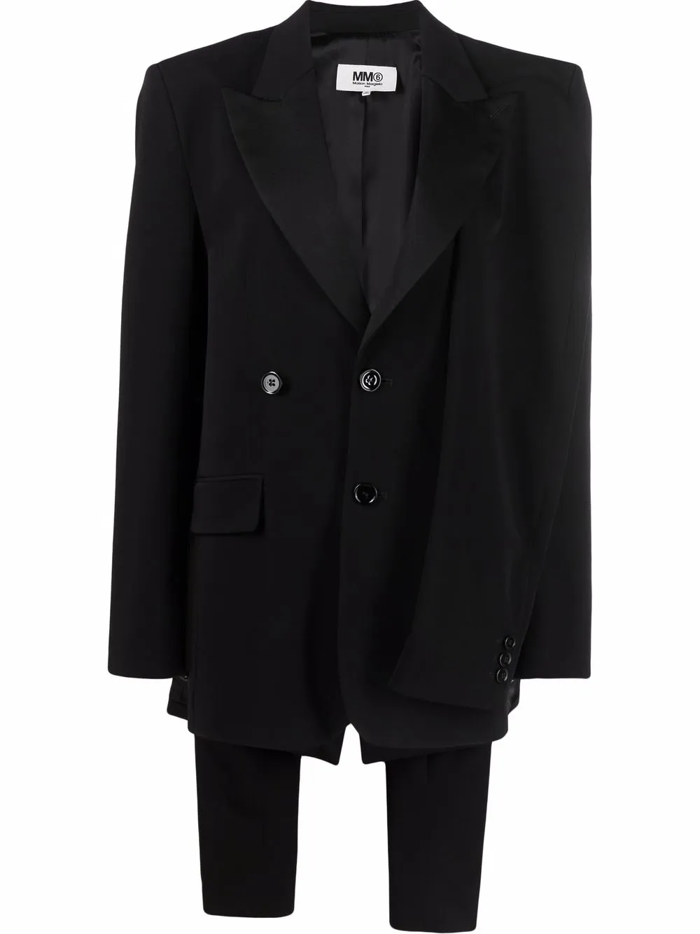 

MM6 Maison Margiela blazer con botones - Negro