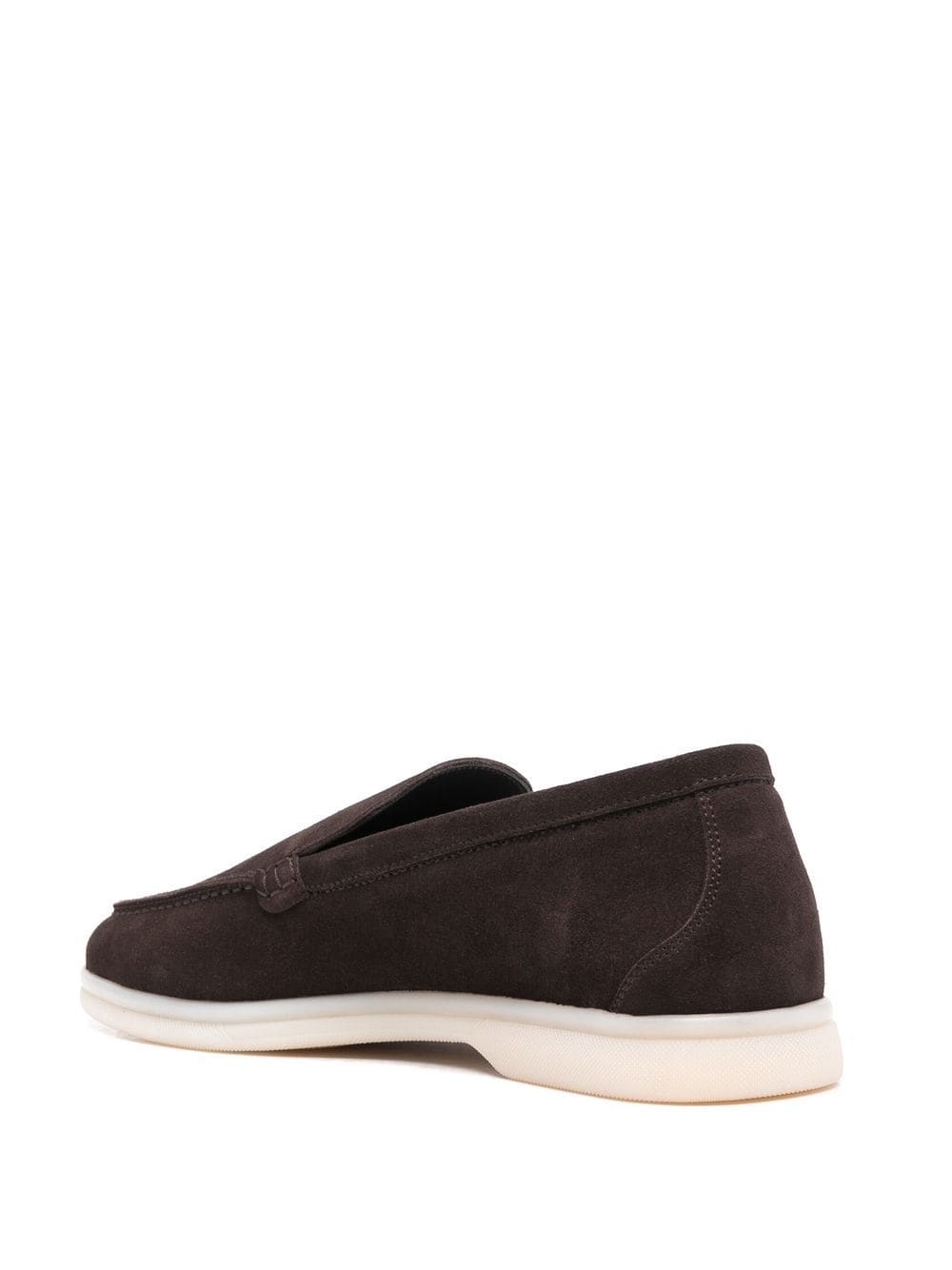 Shop Scarosso Ludovica Suede Loafers In Braun