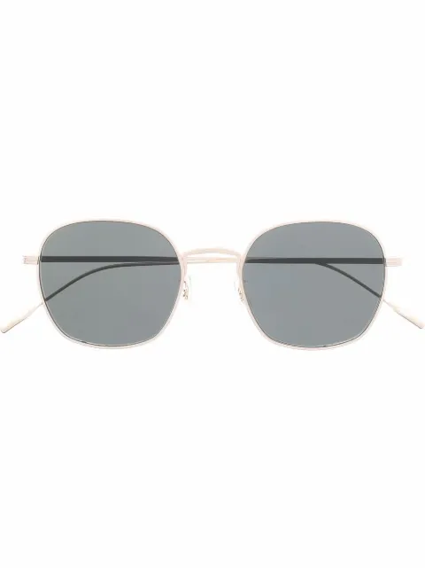 Oliver Peoples Adès square-frame titanium sunglasses