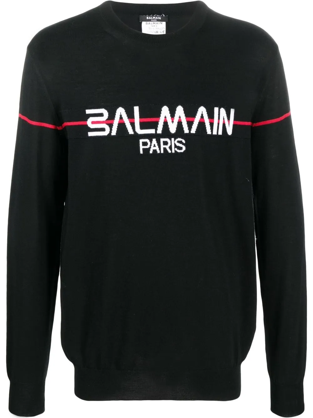 

Balmain suéter con logo en intarsia - Negro