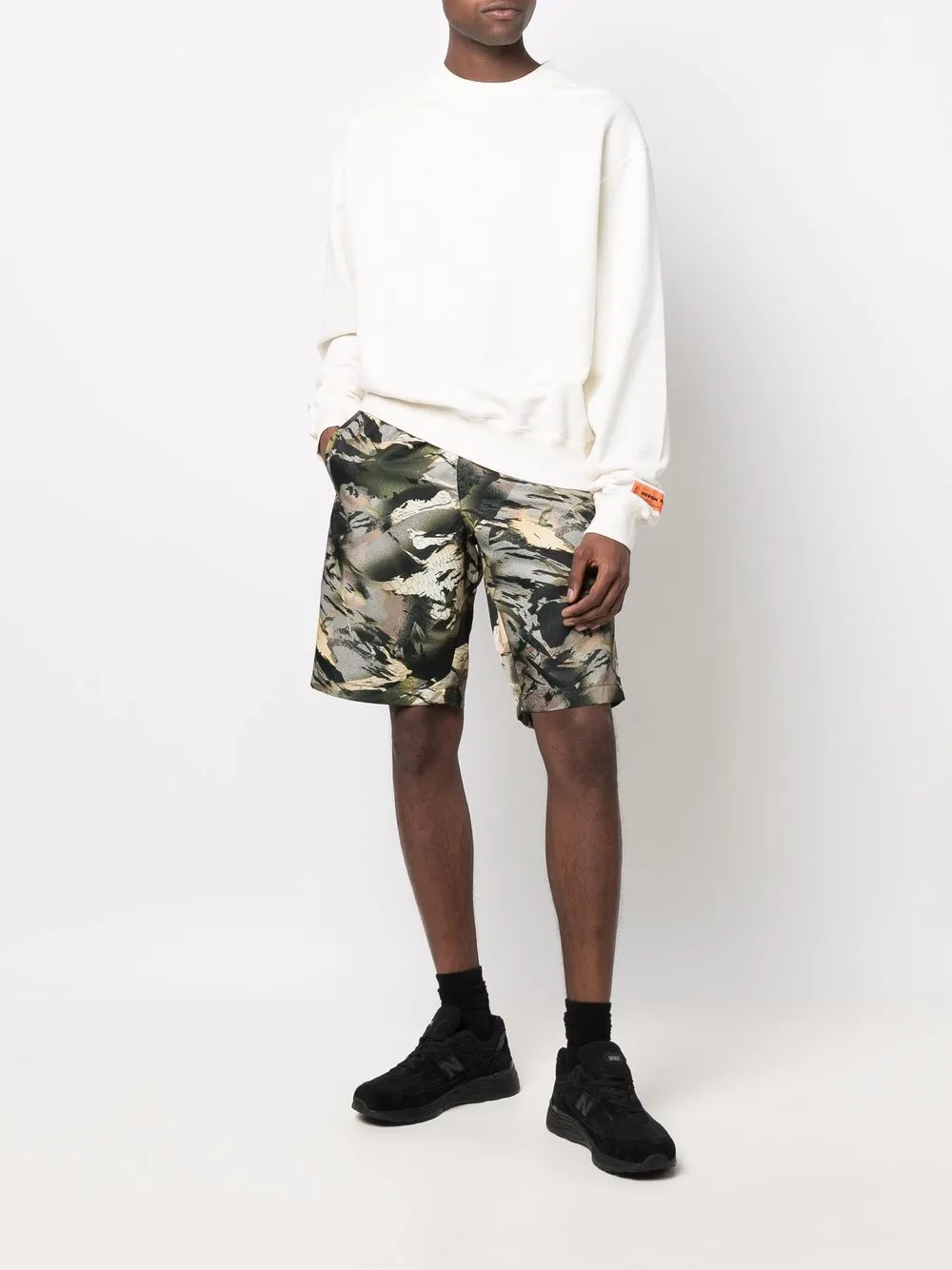 Heron Preston camouflage-print shorts | Track & Running Shorts | Image 2