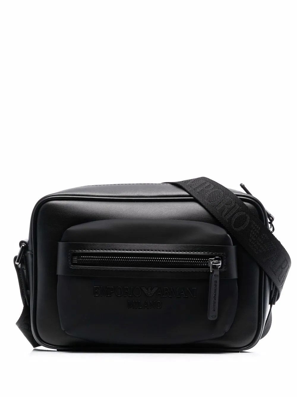 

Emporio Armani logo-strap camera bag - Black