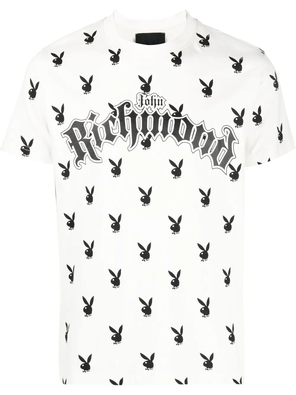 

John Richmond x Playboy logo-print T-shirt - White