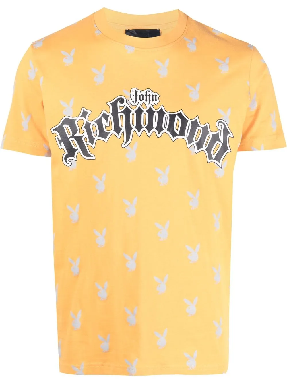 

John Richmond playera con logo estampado de John Richmond x Playboy - Naranja