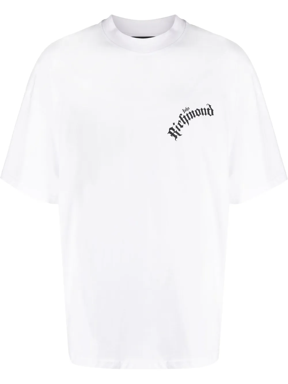 

John Richmond playera con logo estampado - Blanco