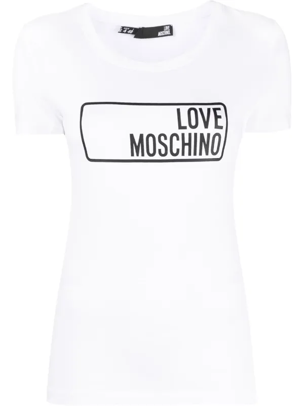 Love Moschino Cotton logo-print T-shirt 