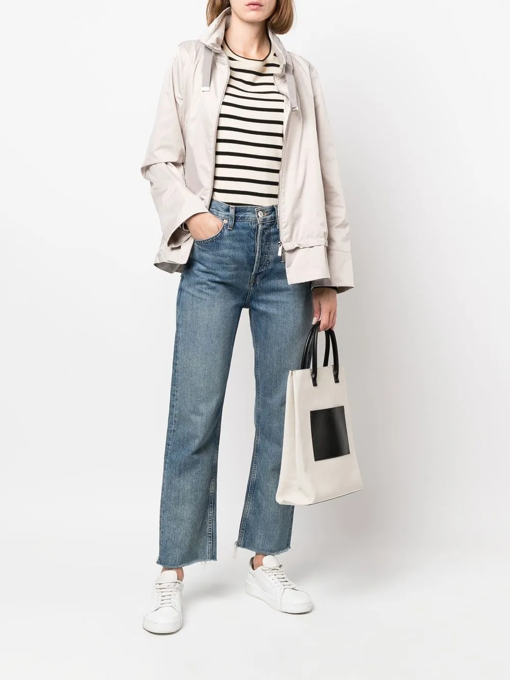 Moorer Jack met capuchon Beige