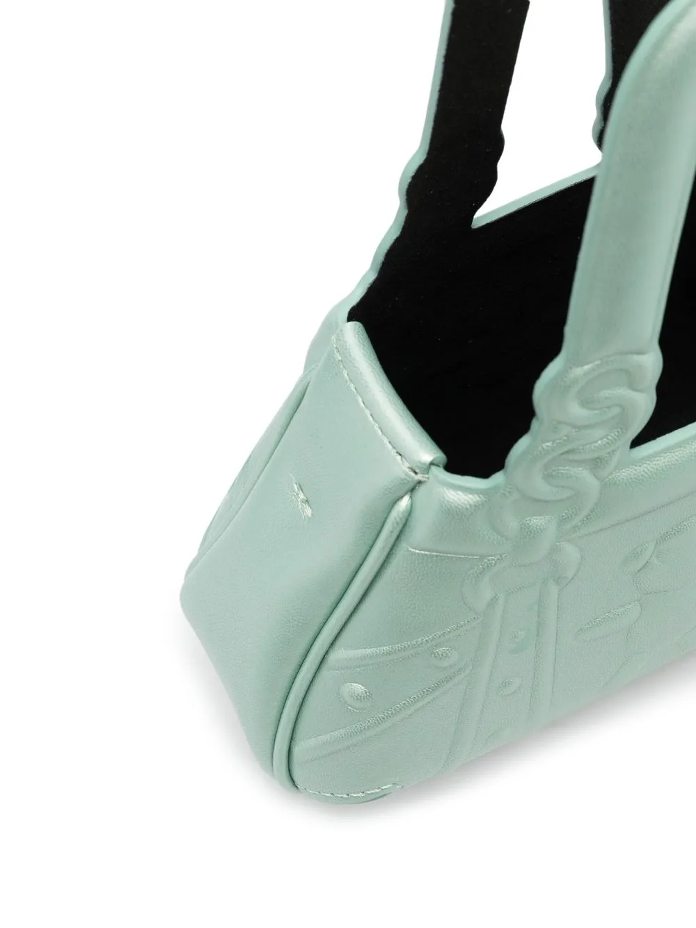 Forbitches Handtasche Mit Prägung In Green