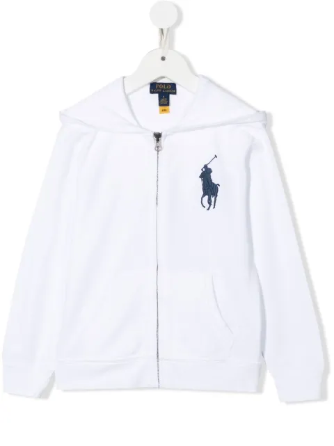 POLO RALPH LAUREN KIDS Big Pony zip-up hoodie