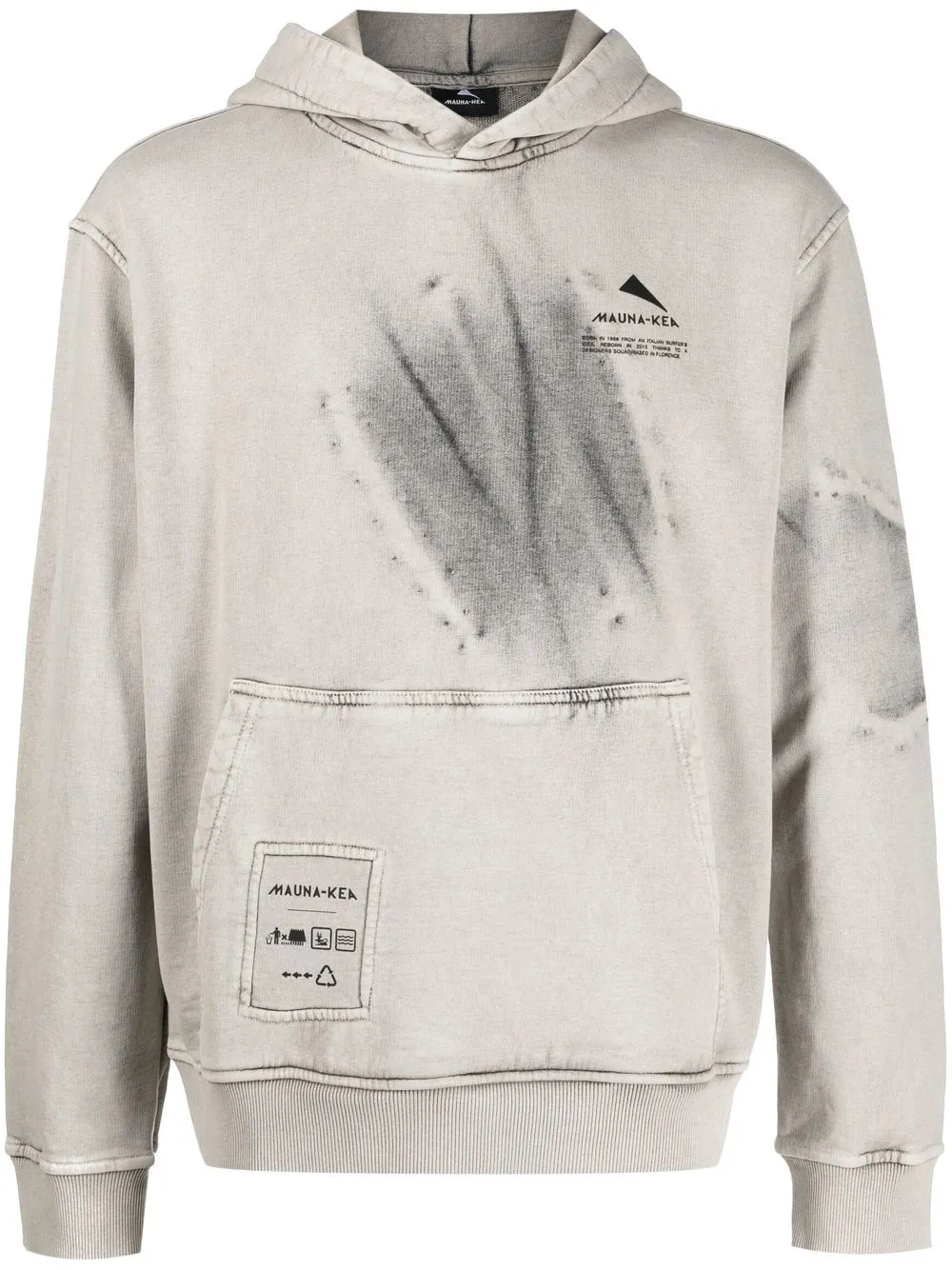 

Mauna Kea hoodie con efecto lavado - Gris