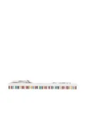 Paul Smith stripe-print brooch - Silver