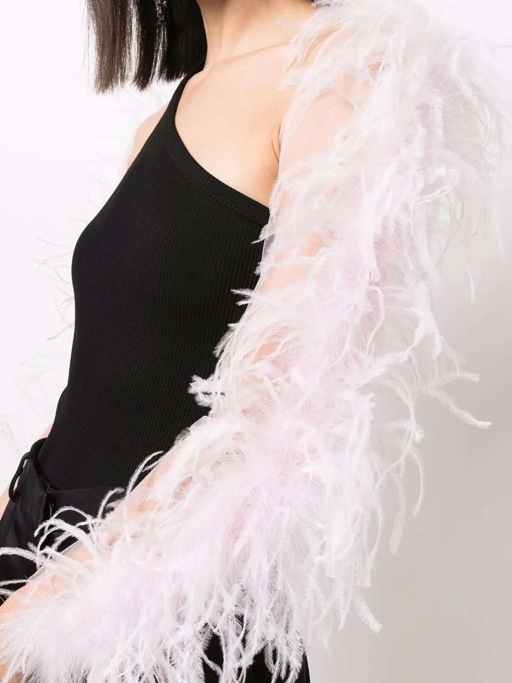 STYLAND Ostrich Feather Bolero - Farfetch