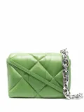 STAND STUDIO quilted flap tote bag - Green