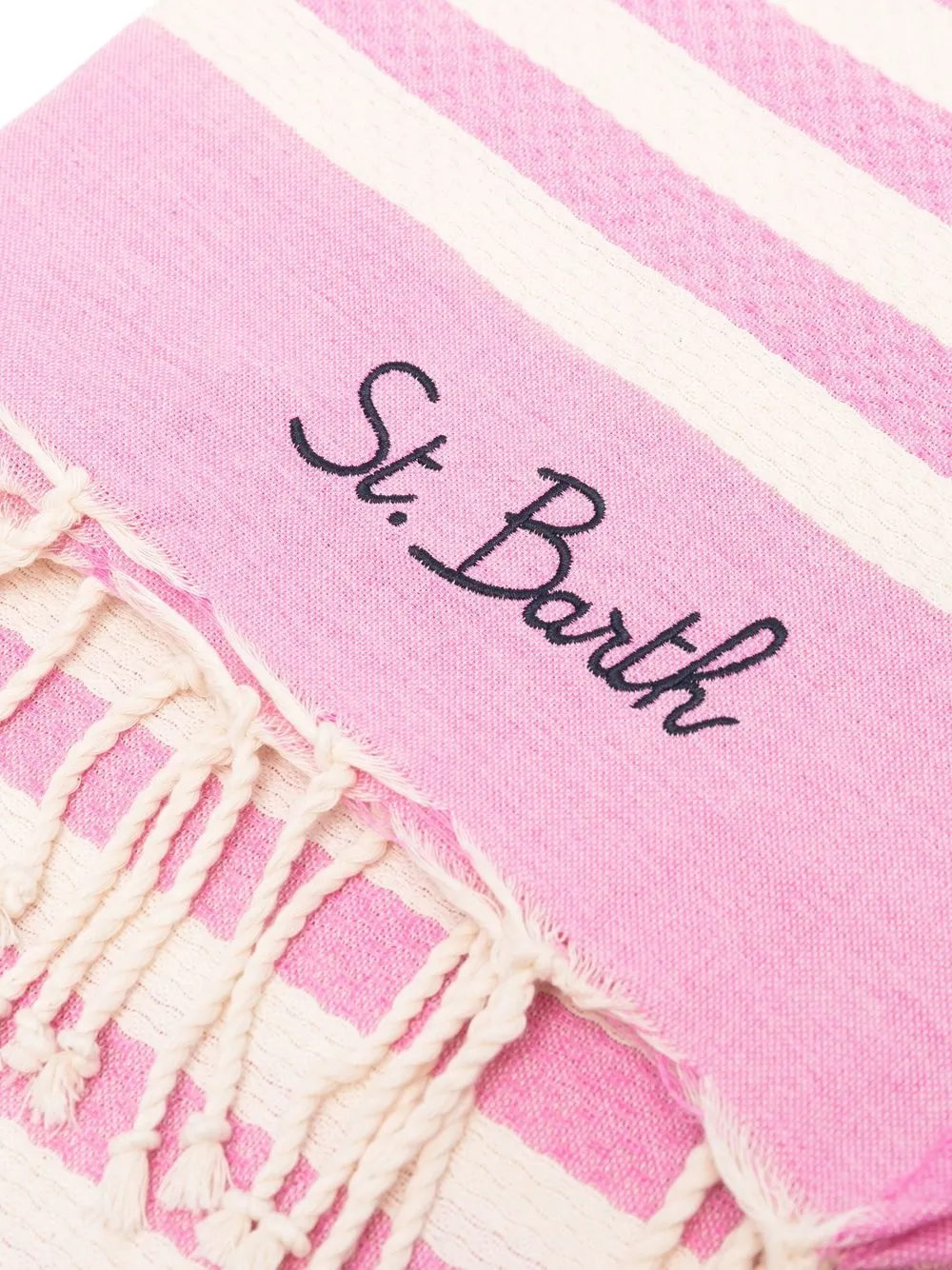MC2 Saint Barth striped fringed beach towel | Beach Accessories | Image 2