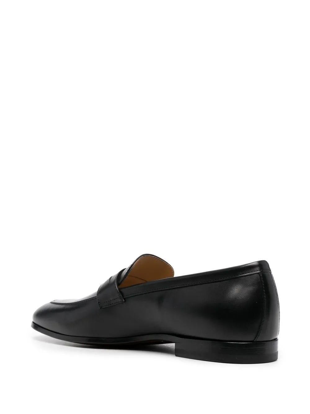  Scarosso Marzio Penny Loafer Aus Lackleder   Schwarz 