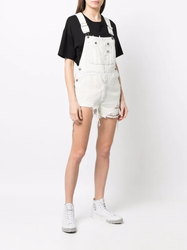 R13 Ripped Asymmetric Dungarees - Farfetch