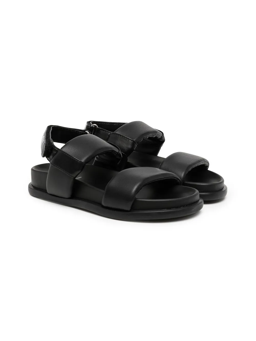 

MM6 Maison Margiela Kids double-strap leather sandals - Black