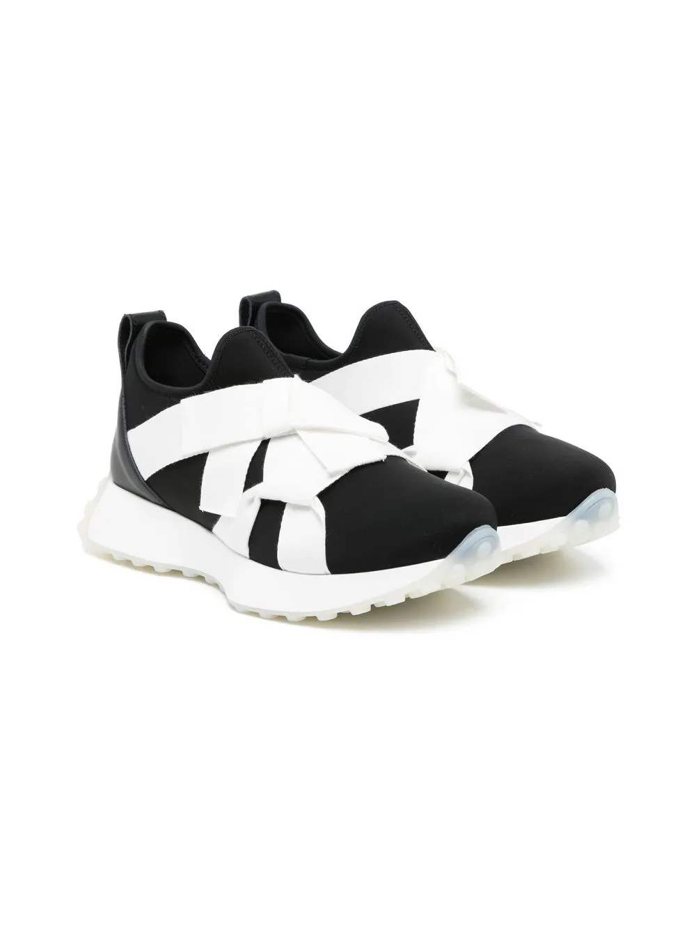 

MM6 Maison Margiela Kids tenis con tiras cruzadas - Negro