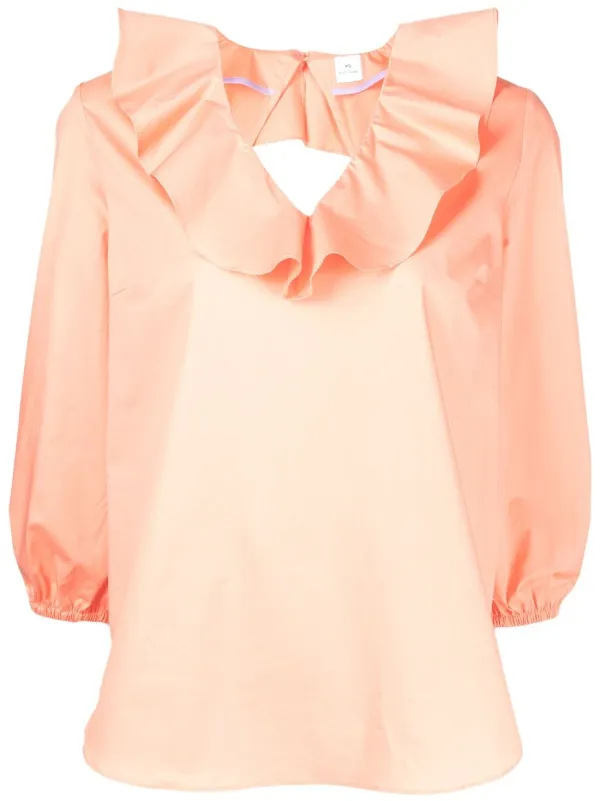 PS Paul Smith ruffle-collar V-neck 