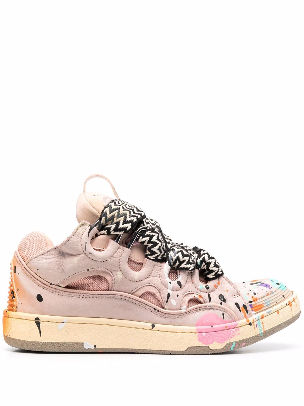 Lanvin paint-splatter low-top Sneakers - Farfetch