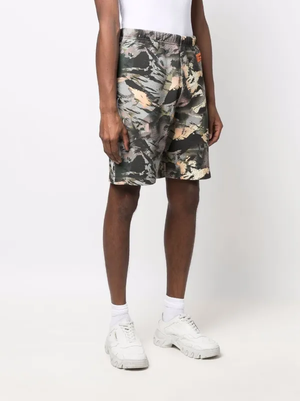 Heron Preston camouflage-print Track Shorts | Green | FARFETCH